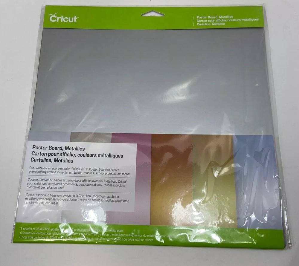 New Cricut Poster Board, Metallics