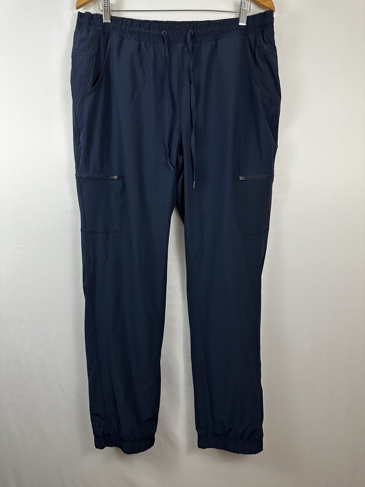 Eddie Bauer Flexion Polar Lined Pants Women's Size 14 Blue Fleece Lined Pants