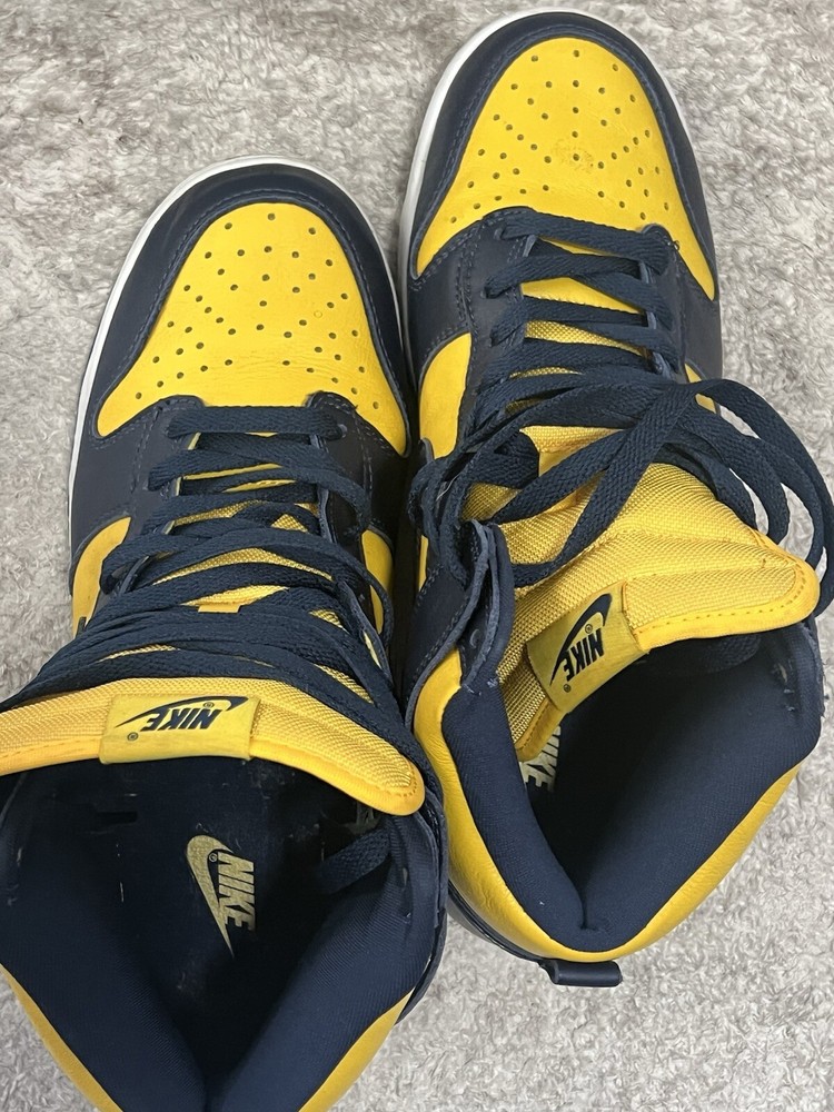 Michigan dunks Preowned Sz9.5 Great Condition