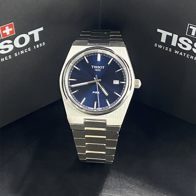 Tissot PRX/316L T137.410.11.041.00 Blue Dial Men's 40MM Quartz Chronograph Watch