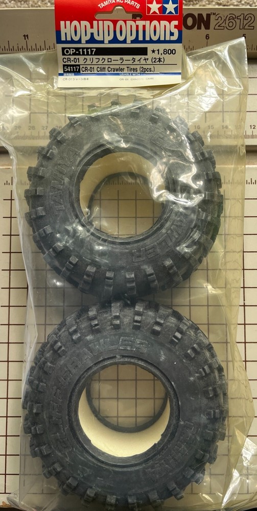 Tamiya RC CR-01 Cliff Crawler Tires (2 Pieces) # 54117