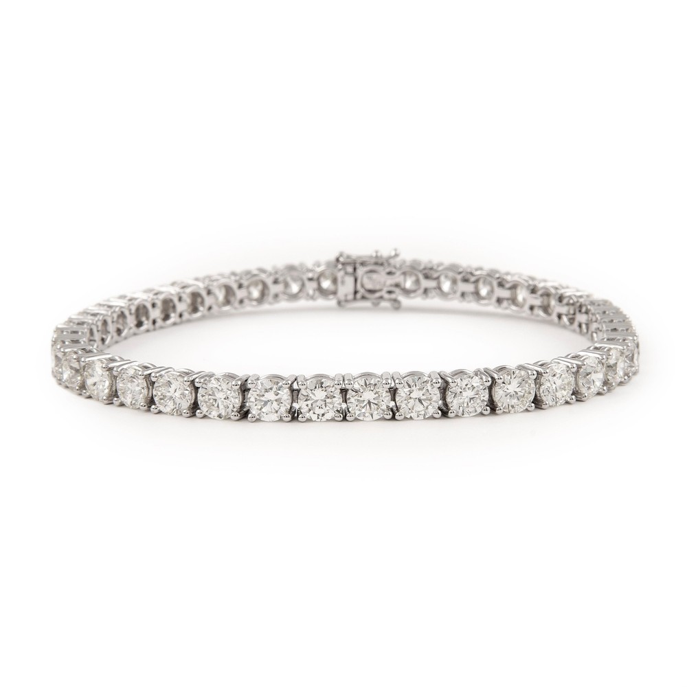Alexander Beverly Hills 11.42ct Diamond Tennis Bracelet 18k White Gold