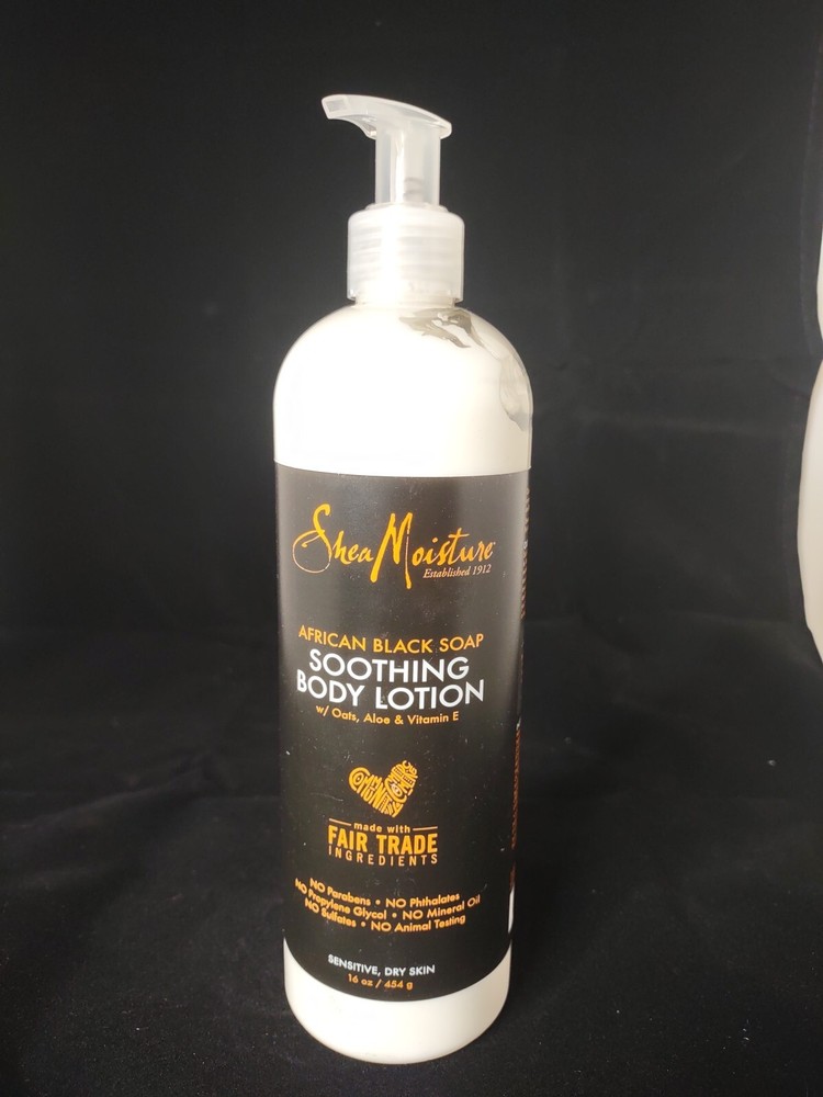 SheaMoisture Sensitive Skin Soothing Lotion African Black Soap Body Lotion 16oz