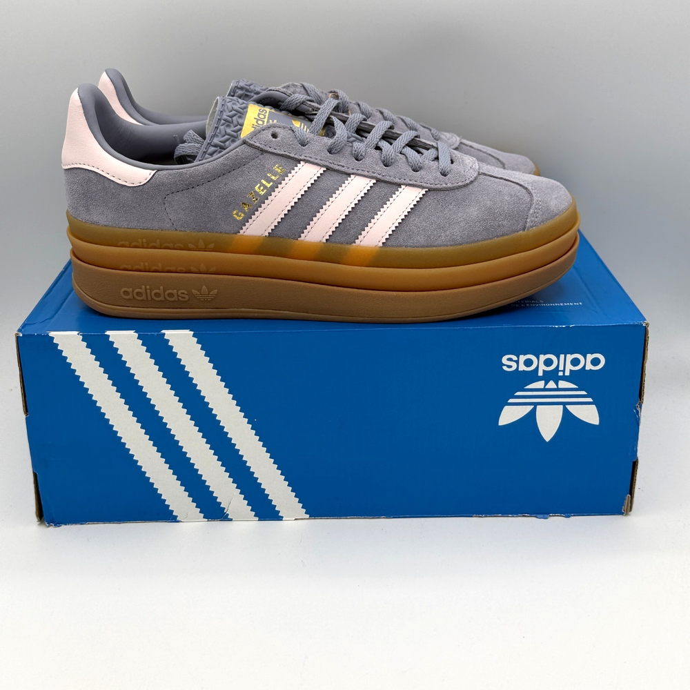 Adidas Original Gazelle Bold J Shoes Youth Girls 6.5Y Purple Pink Outdoor JQ1297