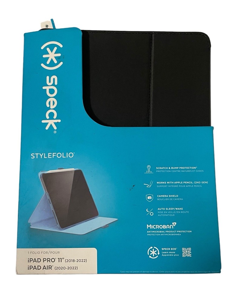 Apple iPAD Antimicrobial Case and Camera Shield (2019-2021) SPECK StyleFolio