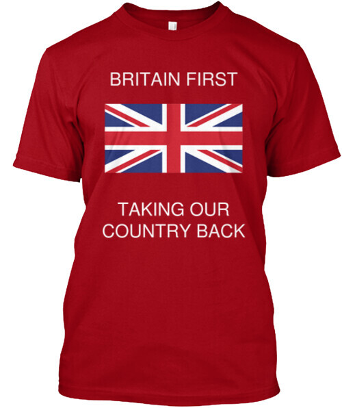 Britain First T-Shirt Made in the USA Size S to 5XL