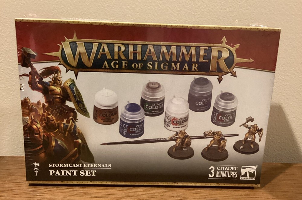 Warhammer Age of Sigmar: Stormcast Eternals Paint Set NIB