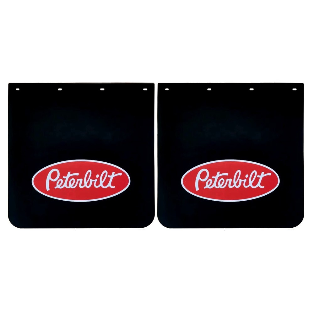 24x24 Heavy Duty Semi Truck Mud Flaps for Trailers - Black Pair