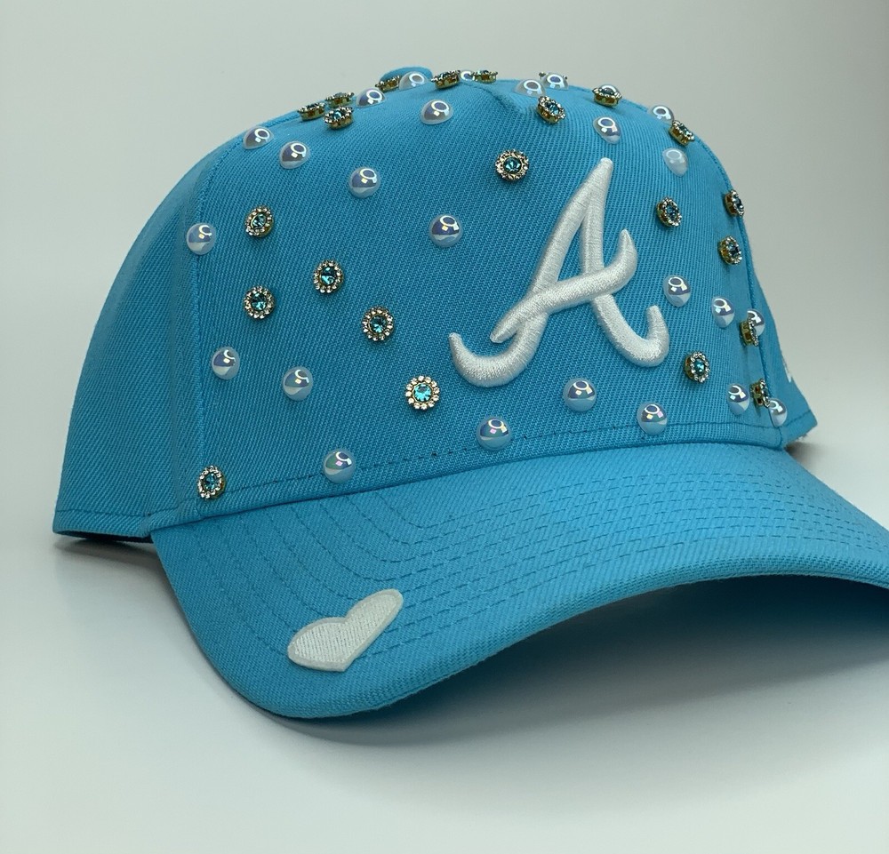 Pearly Rose New Era Atlanta Braves 59FIFTY Custom Snapback Cap