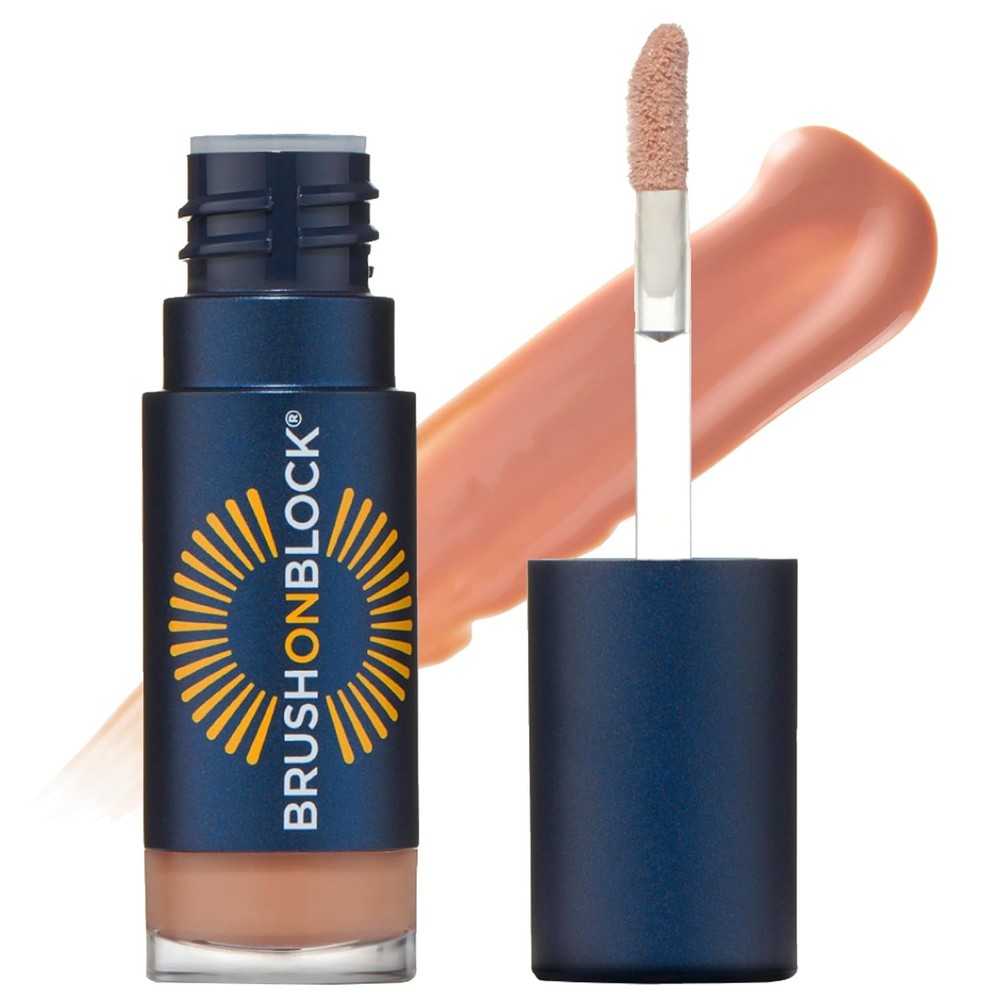 Brush On Block SPF 30 Mineral Lip Oil with Nude Tint