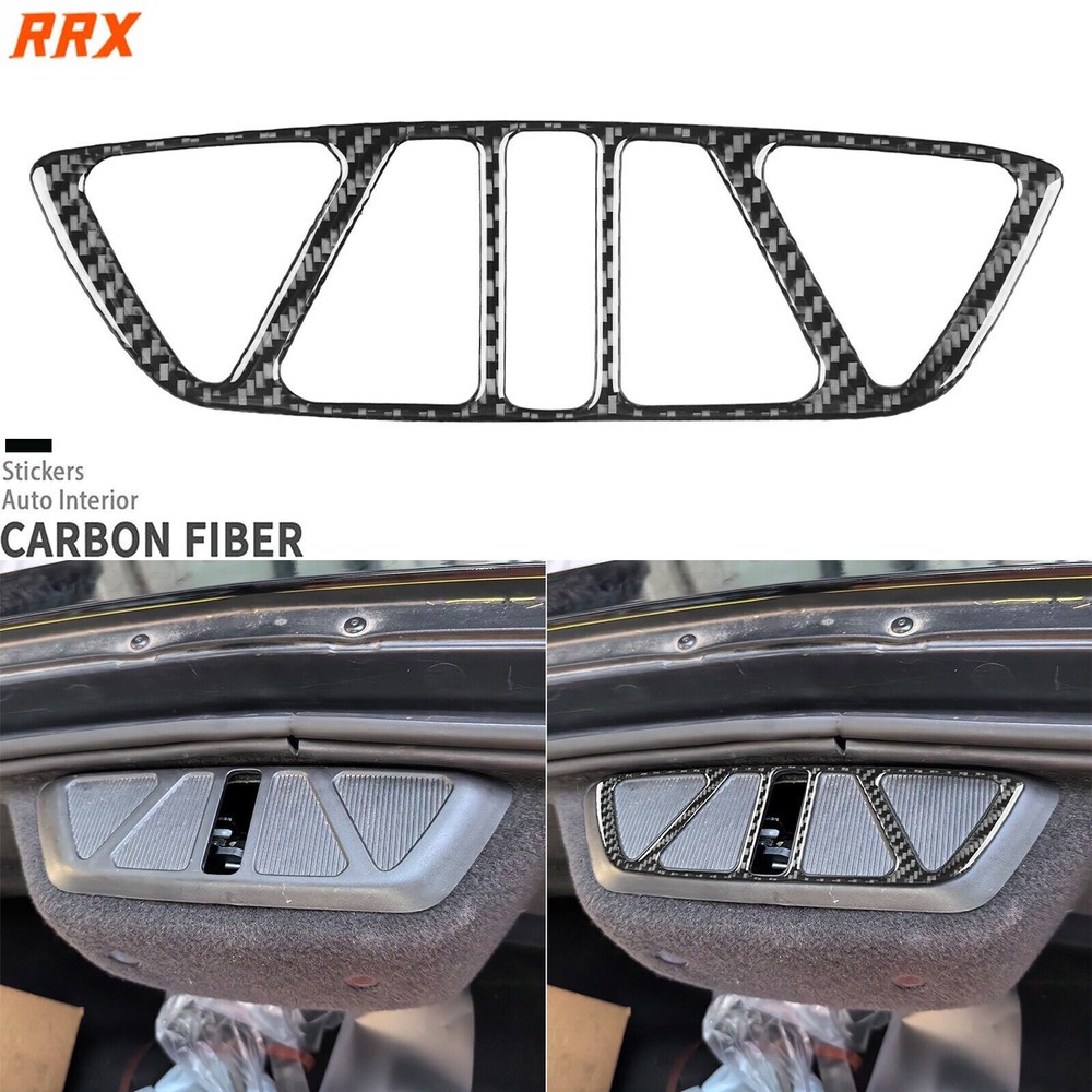 Real Carbon Fiber Interior Trunk Switch Cover For Chevrolet Corvette C8 2020-25