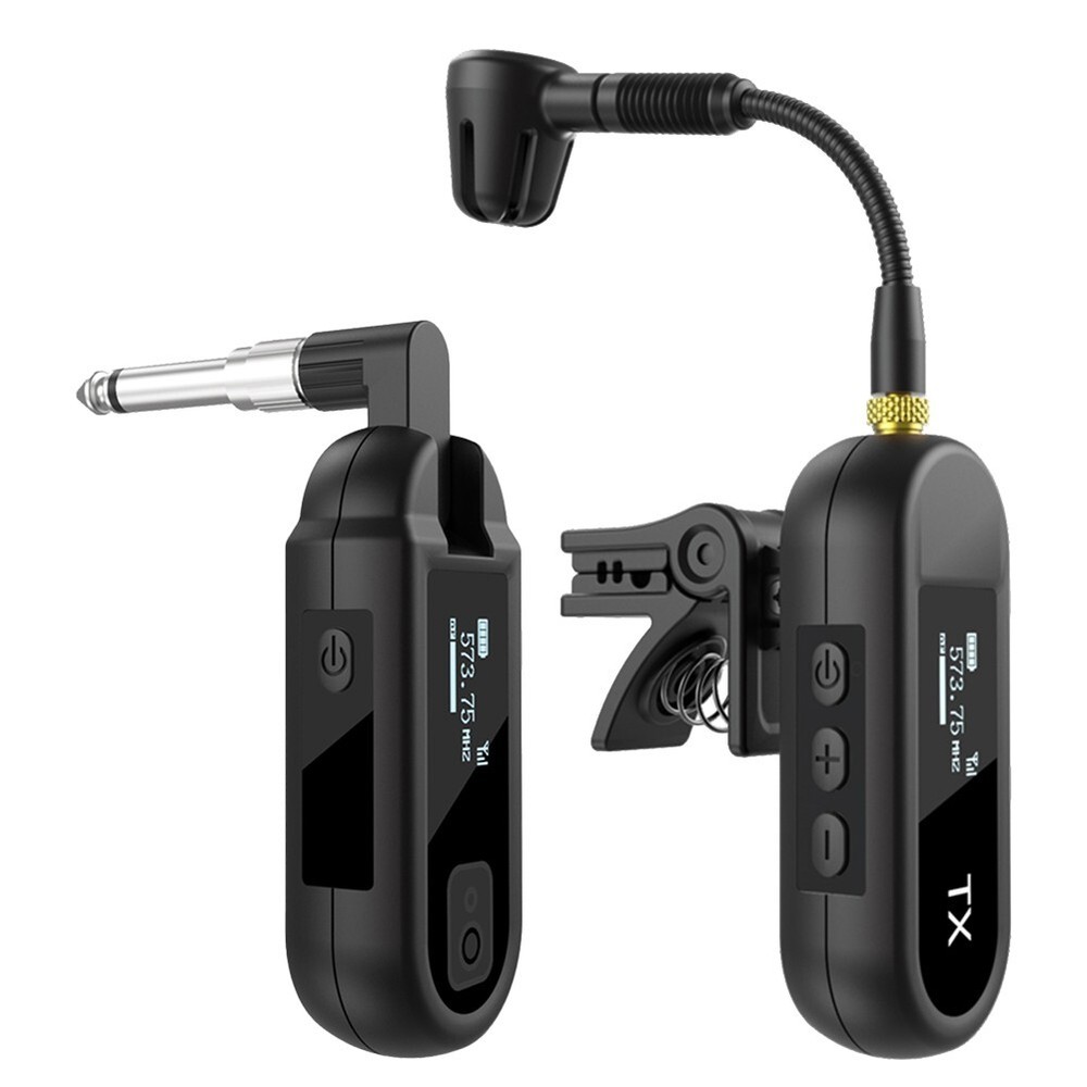 Rechargeable Saxophone Mic with Long-Range Wireless Transmission for Clear Sound