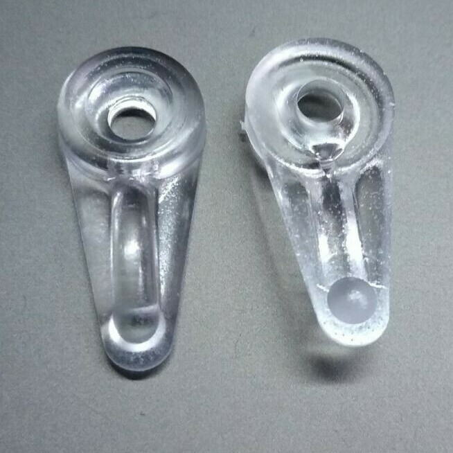 Cabinet Clear Plastic Turn Button Ball Tip Retainer Clip for Wood/Glass Panels