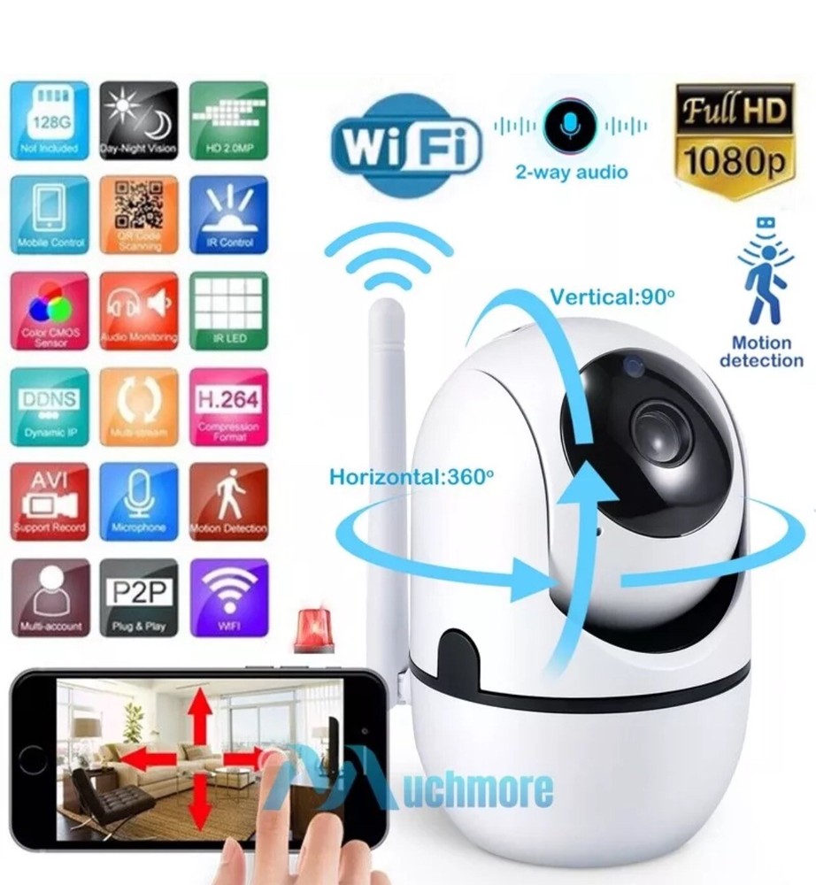 IP Security Camera Wifi Wireless CCTV Home Baby Monitor IR HD 1080P Night Vision