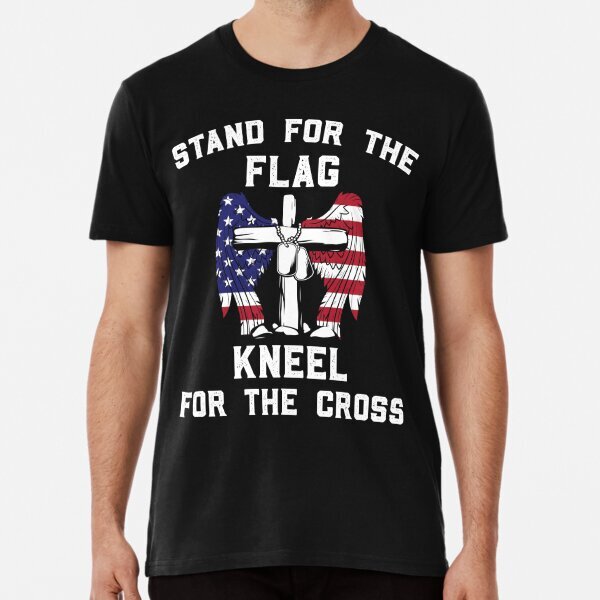Stand For The Flag Premium Design Gifts T-Shirt S-5XL