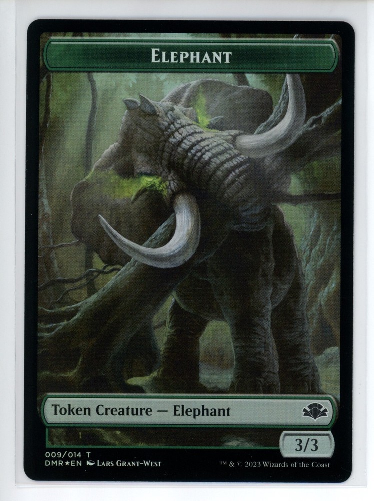 ELEPHANT // CAT (008) DOUBLE-SIDED Dominaria Remastered FOIL #9//8 DMR(NM+)(MTG)