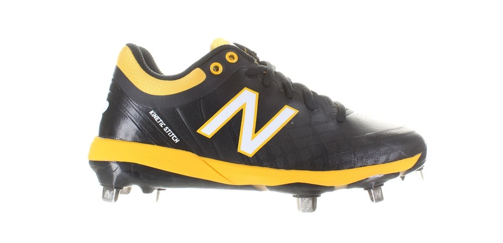 New Balance Mens L4040by5 Yellow Baseball Cleats Size 5 (2E) (7720407)