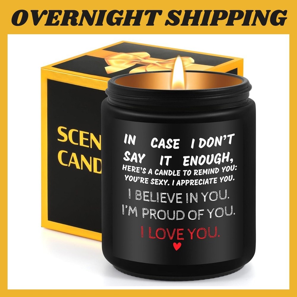 Valentines Day Gift Candles, Wife Romantic Valentine Present For Her I Love You-image
