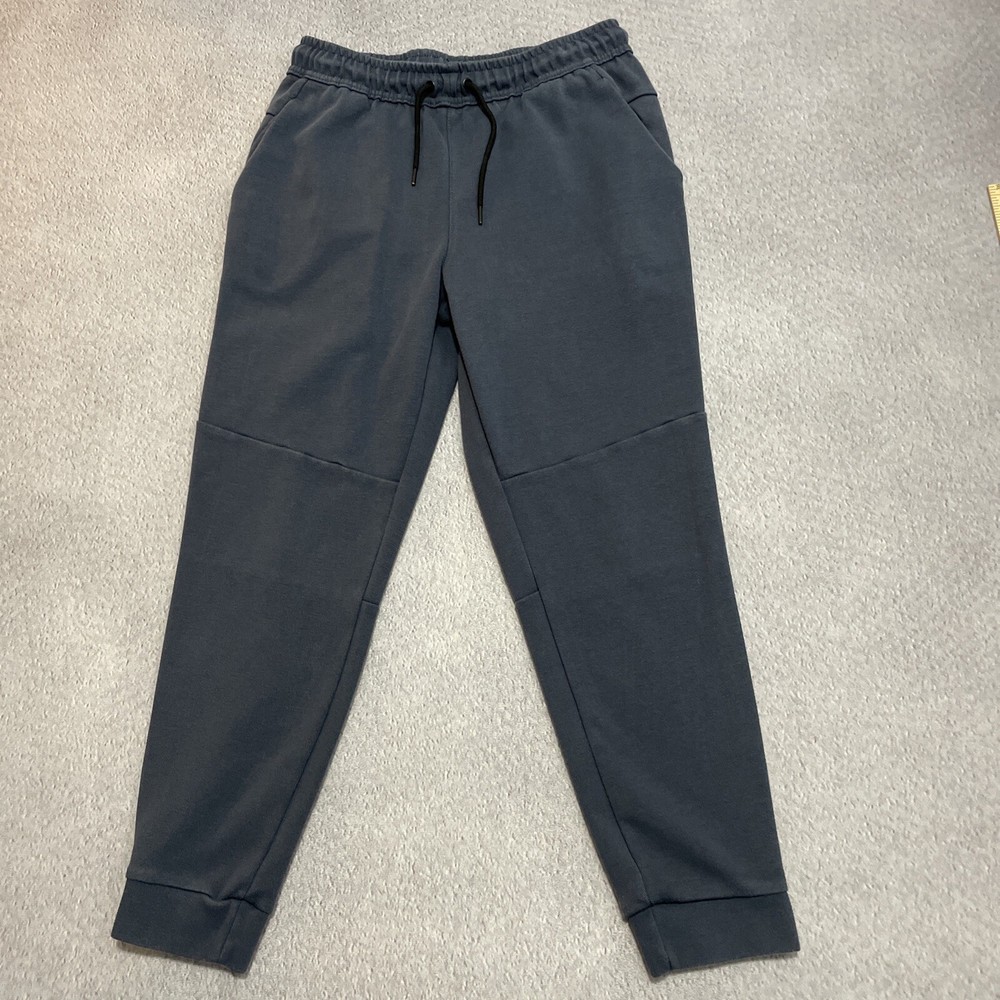 Men's Medium Blue Fleece Jogger Sweatpants - Active Athletic Fit by Members Mark-image