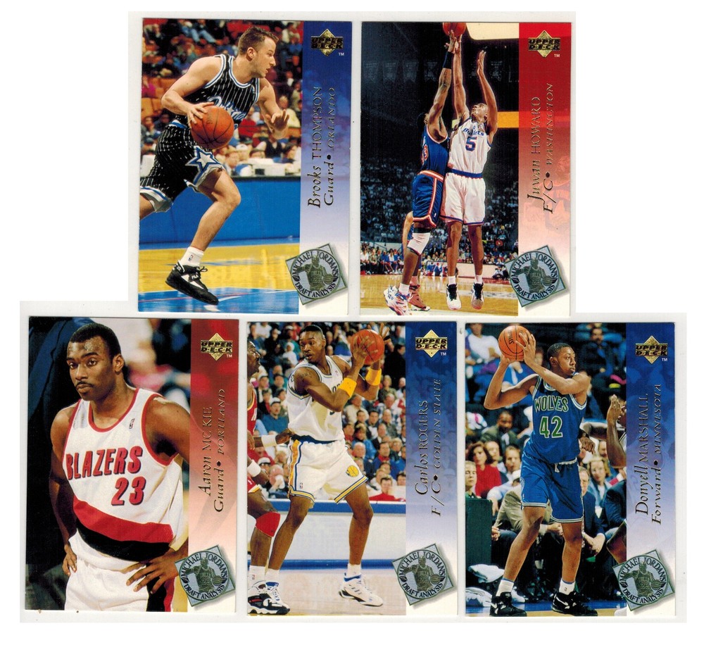 1994-95 Upper Deck Michael Jordan Draft Analysis 5-Card NBA Lot