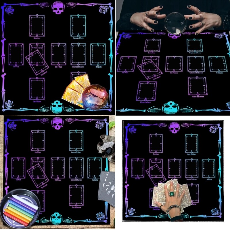 Astrology Divination Tapestry Tarot Reading Card Tablecloth Altar Cloth