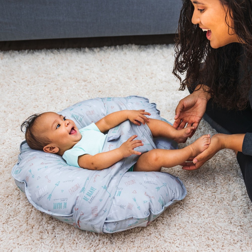 Leachco Cuddle-U Original Be Brave │ Nursing Pillow & More │ Sham-Style