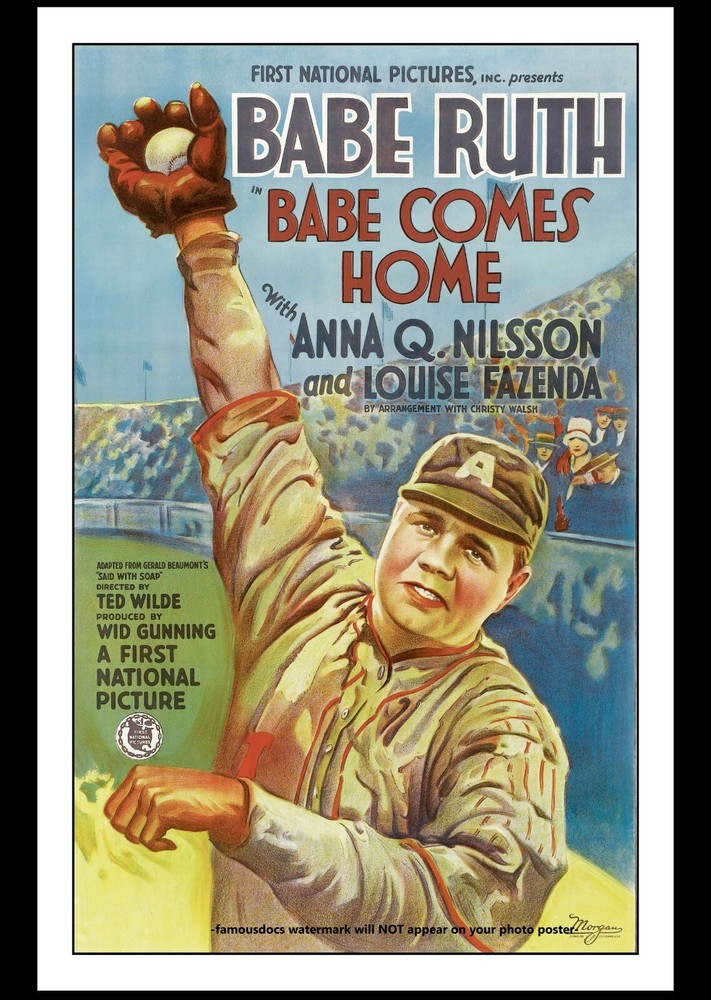 1927 Babe Ruth PHOTO Poster Yankees Star Returns Home