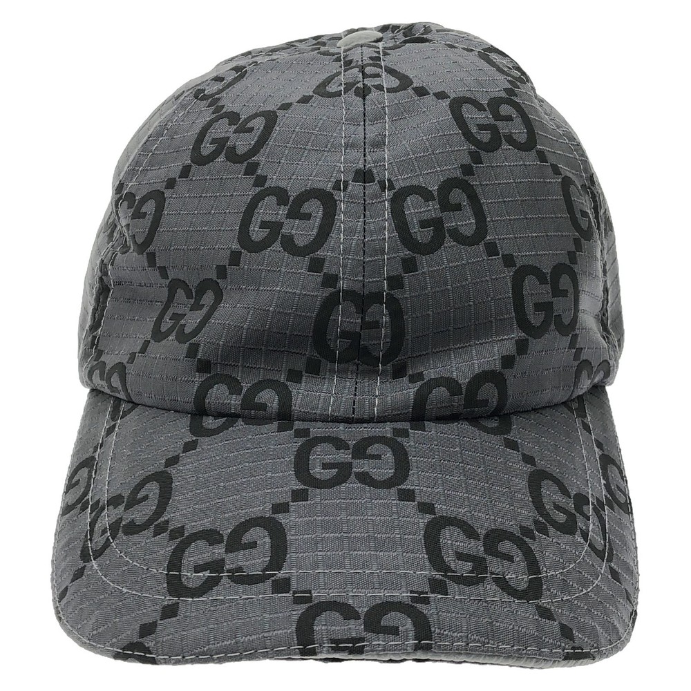 GUCCI Baseball cap 7683924HA5M1161L polyester Gray NEW Women #L