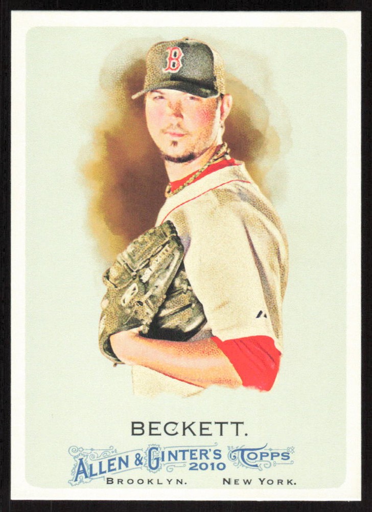 2010 Topps Allen & Ginter Josh Beckett #64 Boston Red Sox Baseball Card