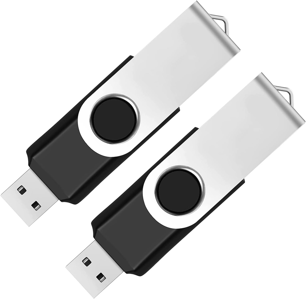 2 Pack 32GB USB 2.0 Flash Drive Foldable Thumb Drive Memory Stick
