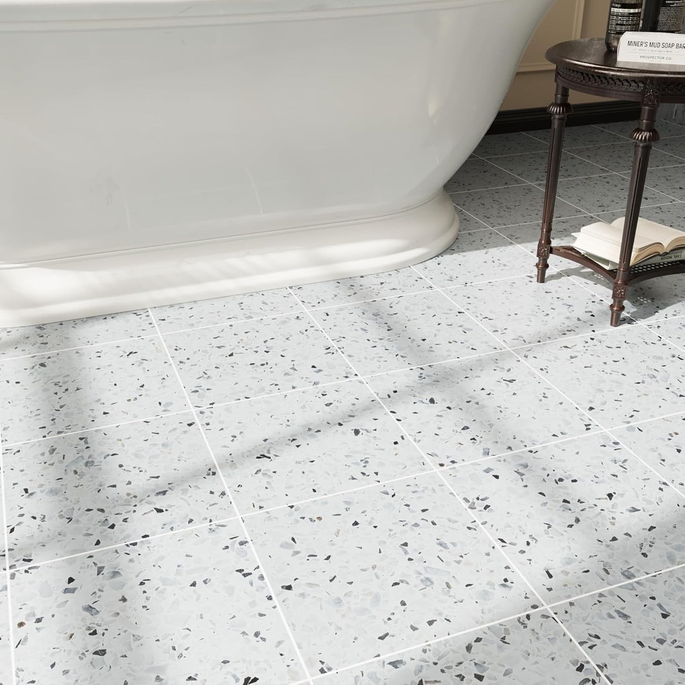 20-Pack Self-Adhesive Vinyl Floor Tiles 12x12 Inch Peel and Stick Waterproof