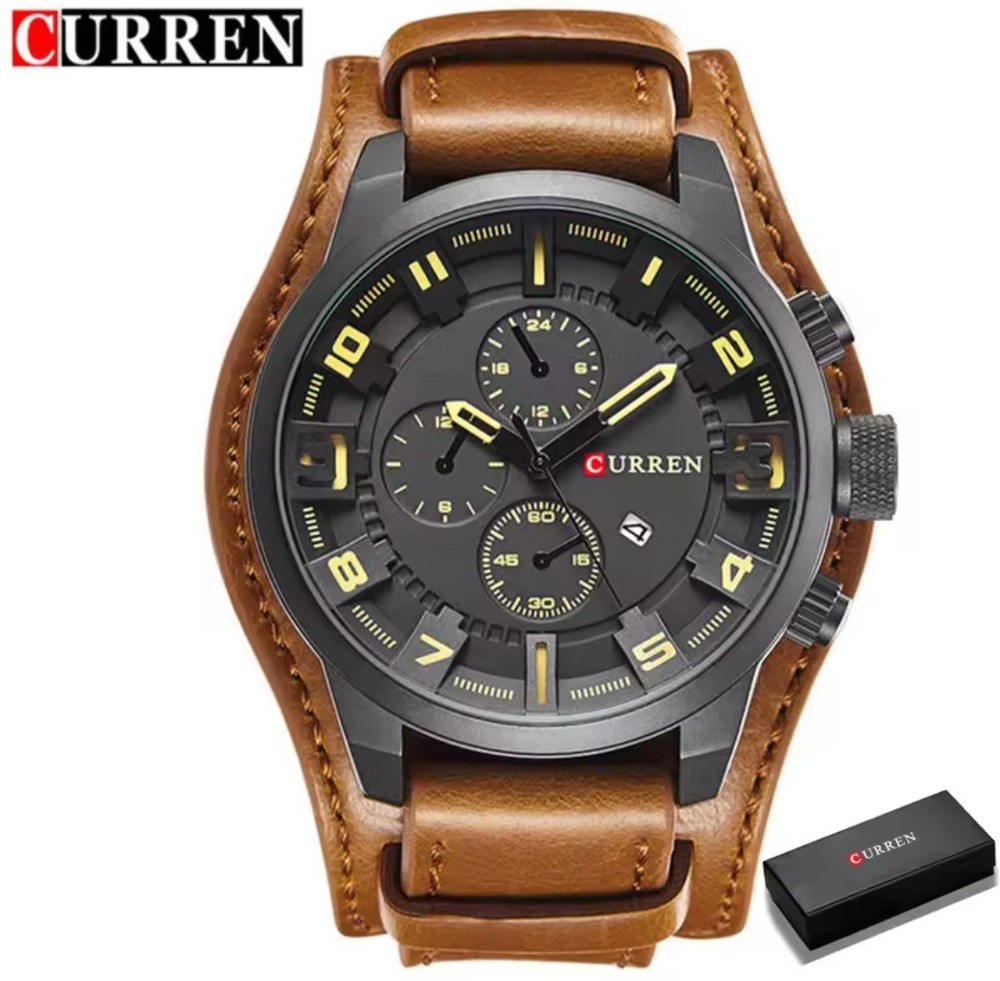 Hodinky Relogio Waterproof Mens Watch Top Brand Luxury Men Leather Quarts