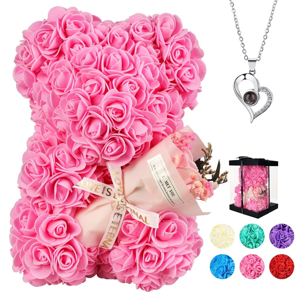 Rose Bear Gifts for Her, rose bear Gifts for Women, Valentines Day Gift