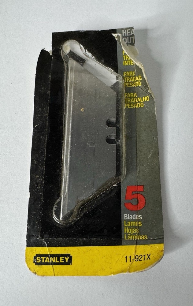 Pack of 3 Stanley razor blades in good condition USA