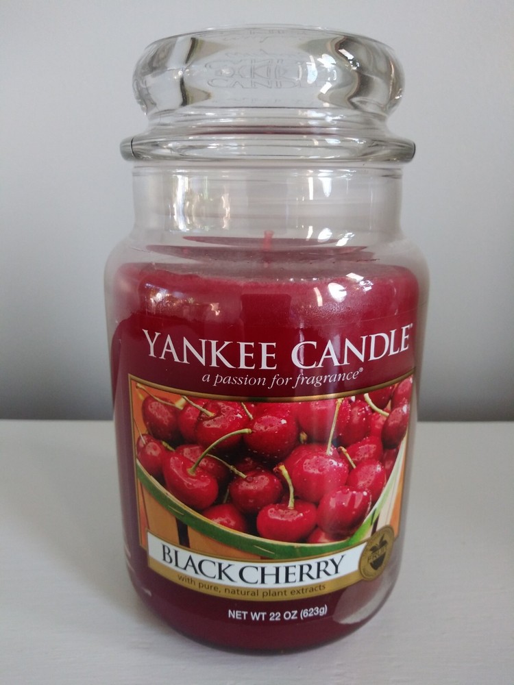 Yankee Candle Black Cherry Scented Jar Candle 22 Oz Fresh Aroma