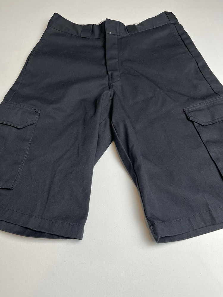Dickies Black Loose Fit Work Shorts with Utility Pocket Size 32