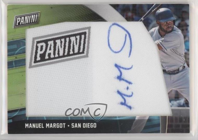 2018 Panini Cyber Monday Manufactured Patch Auto Manny Margot #MM Patch Auto-image