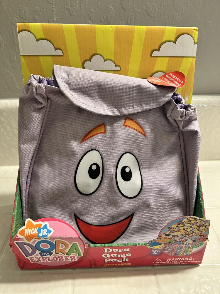 New Nick Jr Dora Explorer 8-Game Pack with Backpack for Kids