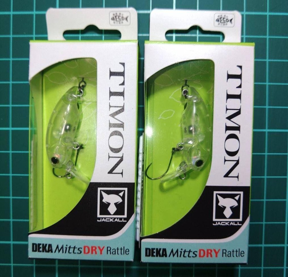 Timon Decamitz Clear Dry Rattle Fishing Lure for Bass  