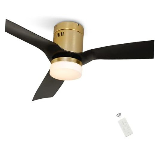 52 Inch Smart Ceiling Fan with Light Remote 10-Speed Reversible DC Motor