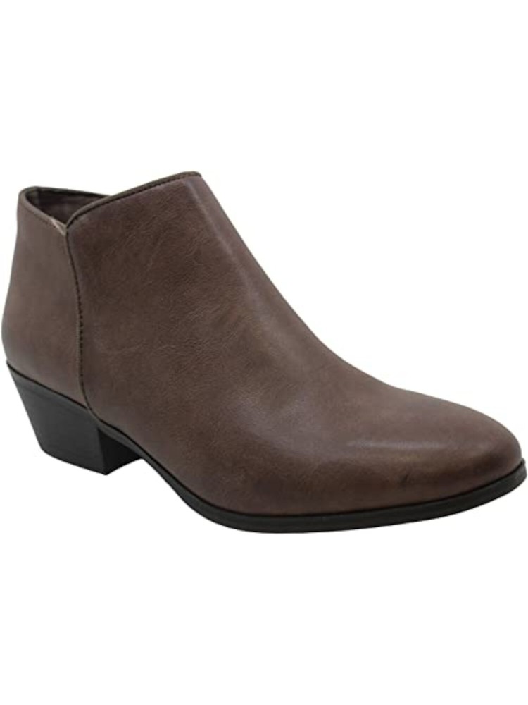 STYLE & COMPANY Womens Brown Padded Wileyy Almond Toe Block Heel Booties 7 M