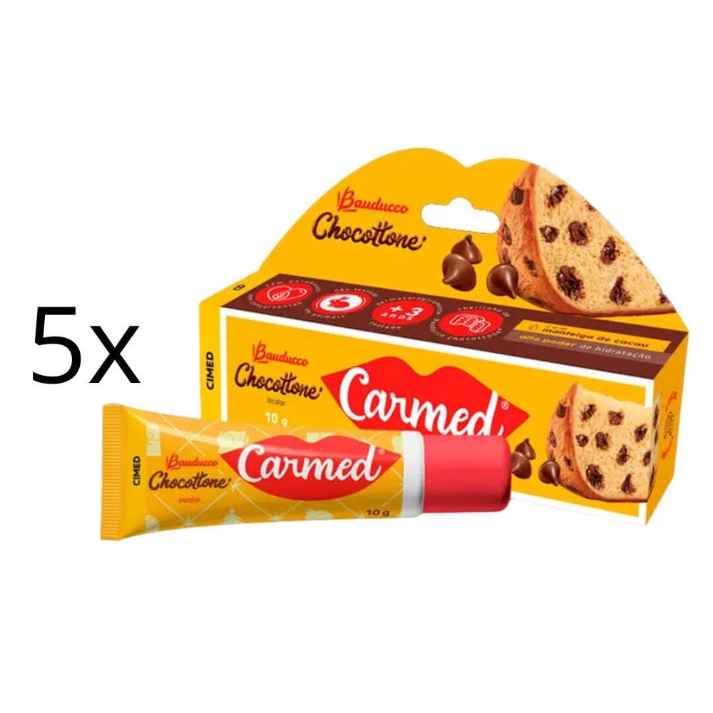 5-Pack Cimed Carmed Chocottone Bauducco Vegan Gloss Moisturizer 10g
