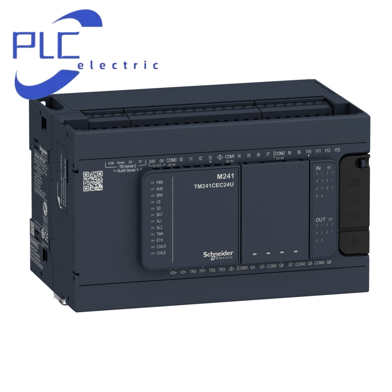 TM241C24R 1PCS New Schneider logic controller, Modicon M241, 24 IO, relay