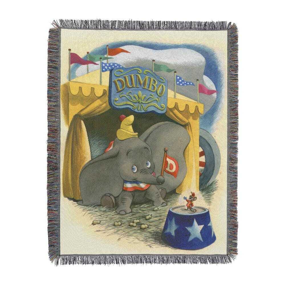 Dumbo Traveling Dumbo Tapestry Throw