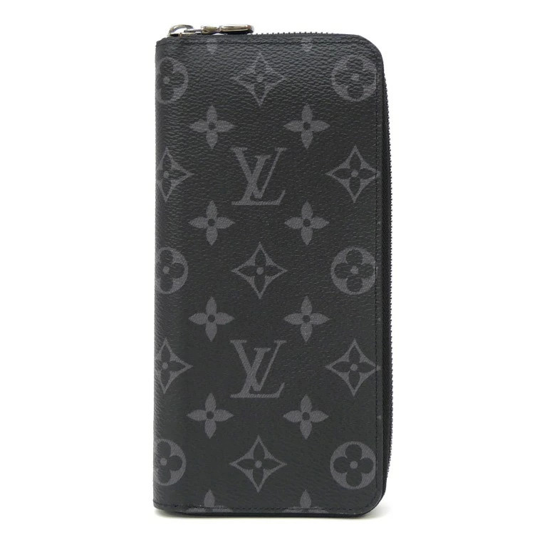 LOUIS VUITTON Zippy Wallet Vertical Monogram Eclipse Used M62295