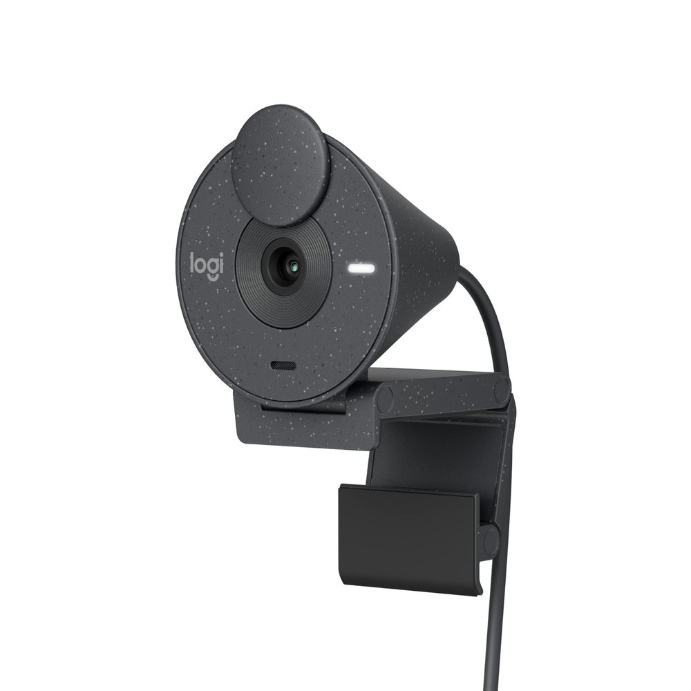 Logitech Brio 300 Full HD Webcam with Privacy Shutter, Noise Reduction Microphon-image