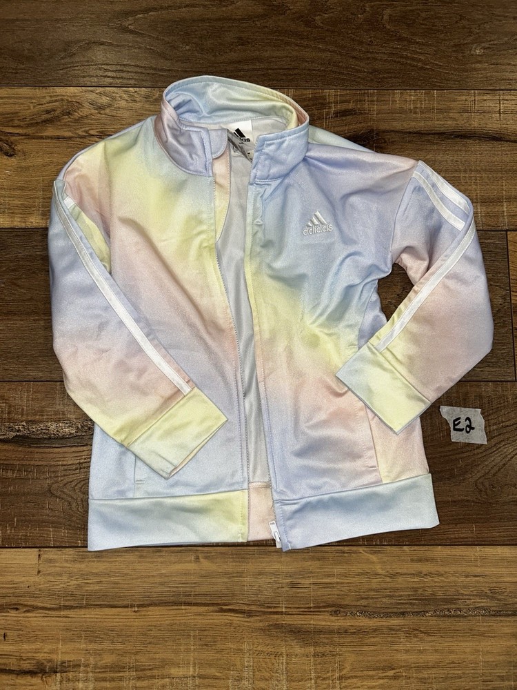 Girls Addias Rainbow Zip Up Size 5