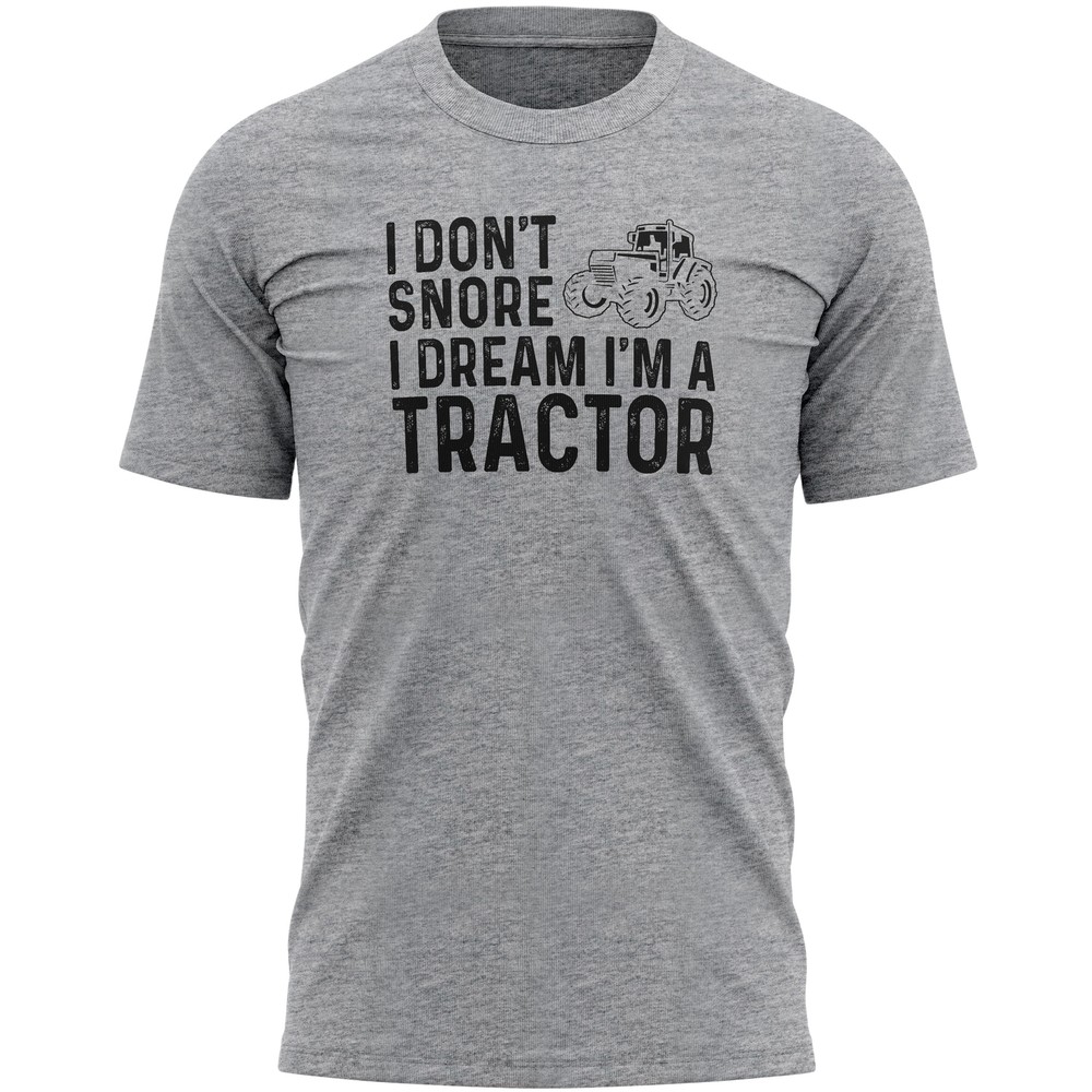 Fathers Day Funny Mens T Shirt I Dream Im a Tractor Gifting Dad Grandad Gifts Me-image