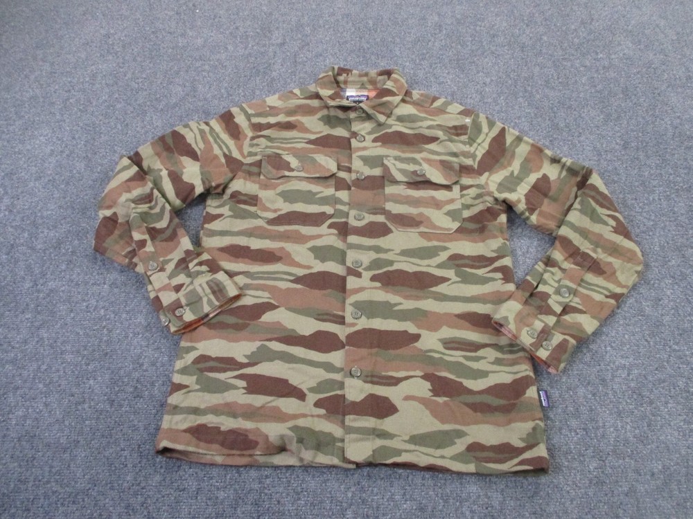 Patagonia Men's S Camo Canvas Lightweight Jacket for Hunting Hiking Outdoor Work
