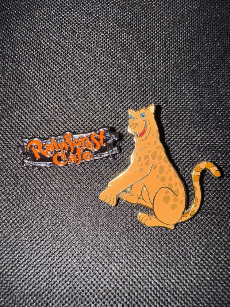 Rainforest Cafe Vintage Pins Set Of 2